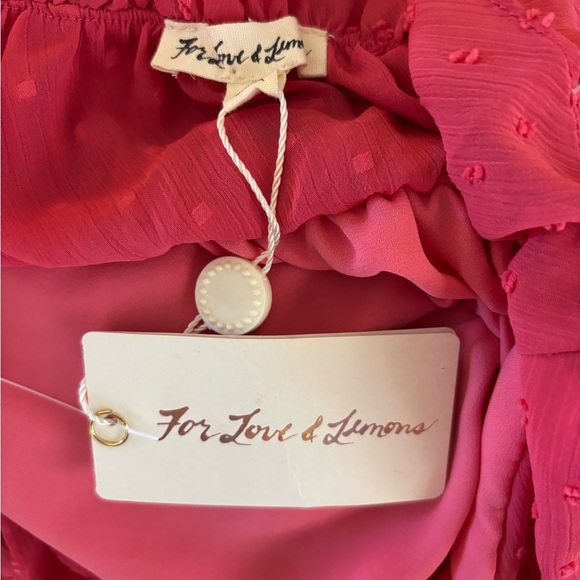 NWT For Love & Lemons Tarta Tank Dress in Flamingo - Picture 13 of 13